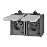 ABB Dvojzásuvka PRAKTIK 5518-2069 S IP44