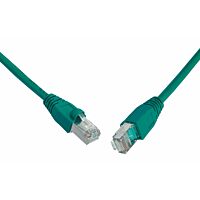 SOLARIX Patch kabel CAT5E SFTP PVC 0,5m zelený snag-proof C5E-315GR-0,5MB