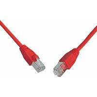 SOLARIX Patch kabel CAT5E SFTP PVC 3m červený snag-proof C5E-315RD-3MB