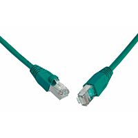 SOLARIX Patch kabel CAT6 SFTP PVC 0,5m zelený snag-proof C6-315GR-0,5MB