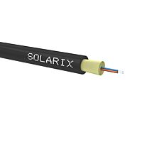 SOLARIX DROP1000 kabel Solarix 04vl 9/125 3,0mm LSOH Eca  černý 500m SXKO-DROP-4-OS-LSOH