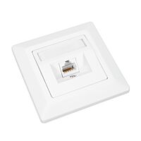 SOLARIX Zásuvka Solarix CAT5E UTP 1 x RJ45 pod omítku bílá SX9-1-5E-UTP-WH