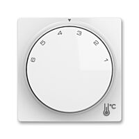 ABB Zoni 3292T-A00300 500 Ovládač (kryt) termostatu prostorového s otočným ovládáním, s upevňovací maticí;  bílá