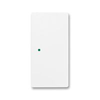 ABB Kryt ZONI 6220T-A02000 240 ovládání 2násobný levý/pravý, bez potisku matná bílá