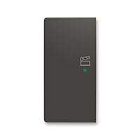 ABB Kryt ZONI 6220T-A02103 237 ovládání 2násobný levý, symbol "scény" matná černá