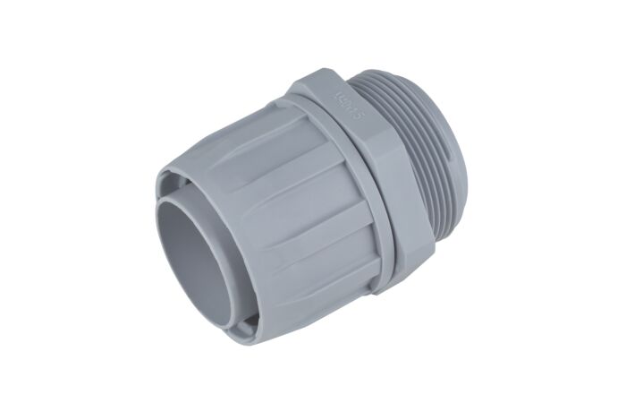 FRÄNKISCHE Šroubení FKV-SW-K 21M32, M32x1,5mm, Ø39,3/19,4mm, –40 až +110°C, PP, IP54, šedá