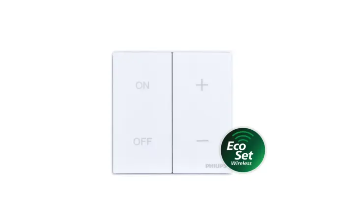 PHILIPS Vyp&iacute;nač EcoSet BLE Wall Switch n&aacute;stěnn&yacute;