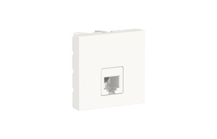 Zásuvka Unica tel. RJ12 6 kontaktů bílá