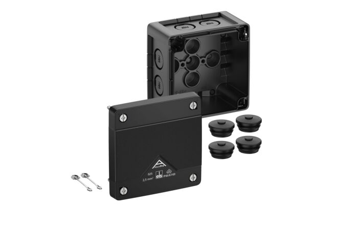 SPELSBERG Krabice ABOX Pro 025-L/sw NEW 2,5 mm² IP66/IP67/IP69 IK09 rozbočovací bezhalogenová