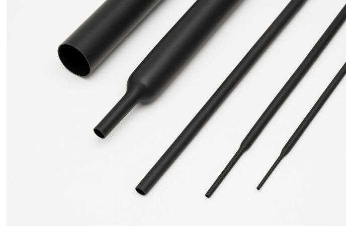 MOREK Trubice 12/3mm smršťovací středněstěnná 3:1, černá, 1m, s lepidlem