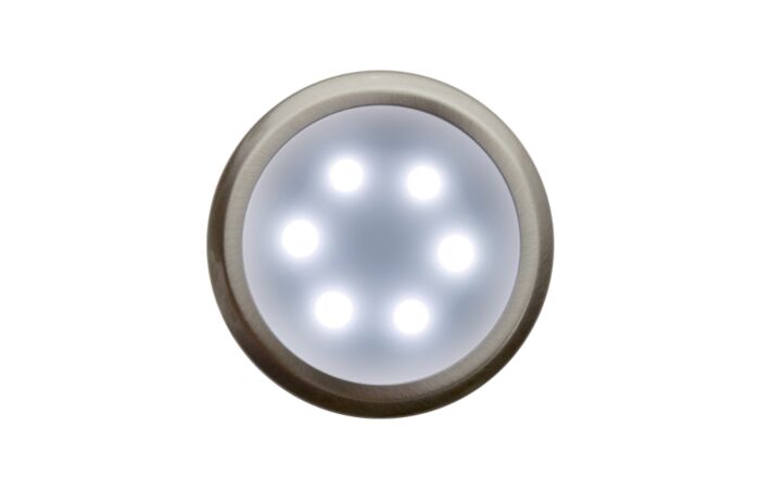 PANLUX Svítidlo DEKORA 3 6LED 12VDC 15lm dekorativní IP20 nerez - studená bílá