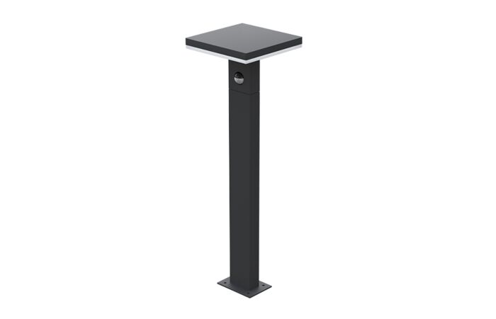 PANLUX Svítidlo LED BARI S 10W 800lm 4000K s čidlem IP54 antracit