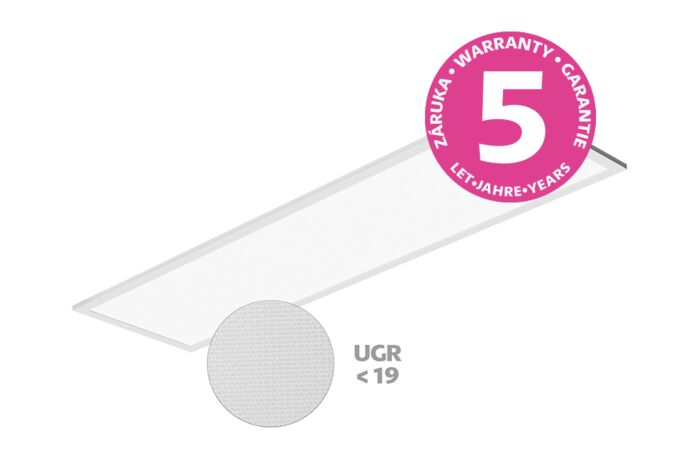 PANLUX Panel LED THIN 40W 3600lm 4000K 120x30 UGR<19, včetně driveru IP20