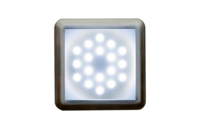 PANLUX Svítidlo DEKORA 2 18LED 12VDC 30lm dekorativní IP20 nerez - studená bílá