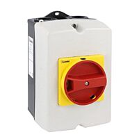 GAZ040T4 4P odpínač 40A-v krytu-Ž/Č uzam