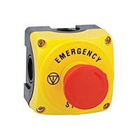 LOVATO Skříň LPZP1B5600 kompletní ovládací, uvolnit otočením, 1vyp kontakt, "EMERGENCY/STOP"