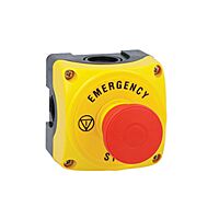 LOVATO Skříň LPZP1B5608 kompletní ovládací, uvolnit vytažením, 1vyp kontakt, "EMERGENCY/STOP"