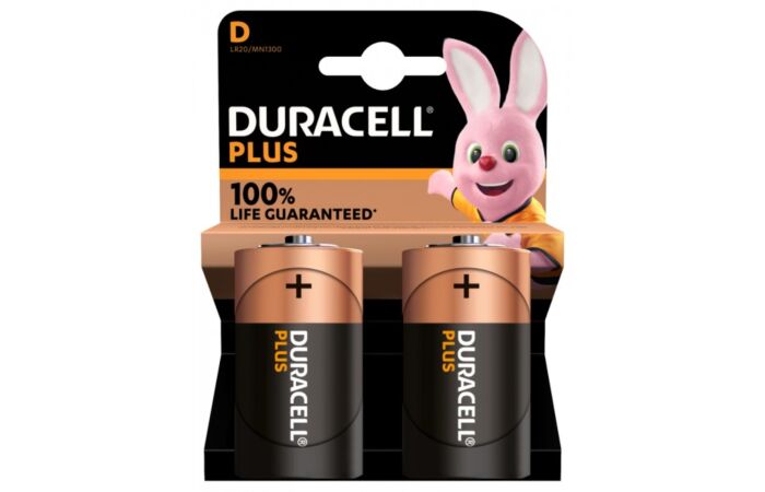 DURACELL Baterie velký mono ALKALINE LR20 PLUS 1,5V blistr 2ks