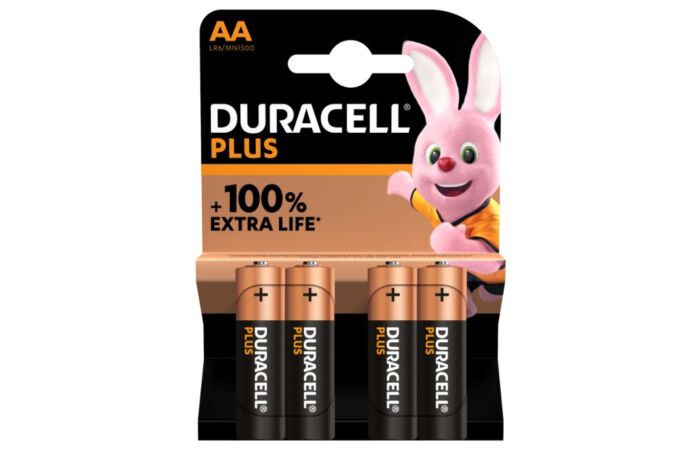 DURACELL Baterie tužková LR6 PLUS 1,5V AA blistr 4ks