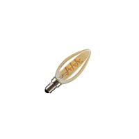 LED C35, LED-žárovka, zlatá, E14, 2W, 18