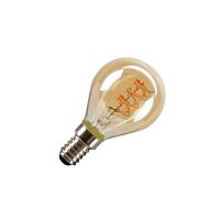LED G45, LED žárovka, zlatá, E14, PHASE,