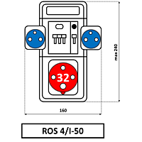 ROS4/I-50 minirozvodnice jištěná