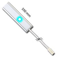 MCLED Svítidlo LED EasyLine 550 PU DIM, 8W, se stmívačem, 575lm, 4000K, 24V, IP20, 320mA, Ra>80, 2m bílý kabel, 2 příchytky se šroubky