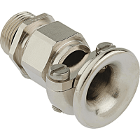 AGRO  Kabelová vývodka Progress, mosazná, s trychtýřem a čelistmi proti vytržení kabelu, závit M40