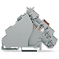 WAGO Svorka 280-515 napájecí pro akční člen Napájení na straně řídicí skříně S barevnými přívody vodiče, šedá