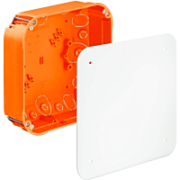 KAISER  Krabice čtvercová spojovací 165x165x72 mm s víkem, do dutých stěn