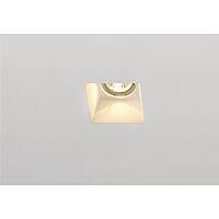 SLV Svítidlo PLASTRA 35W GU10 downlight stropní hranaté IP20 bílá sádra
