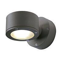 SLV Svítidlo SITRA 9W GX53 nástěnné jednosměrné IP44 antracit