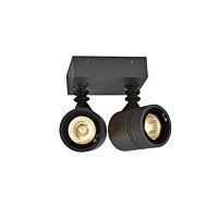 SLV Svítidlo MYRA WALL 50Wx2 GU10 nástěnné a stropní  IP55 antracit