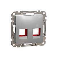 SCHNEIDER Sedna Design & Elements Kryt pro RJ45 KRONE UTP kon. alu