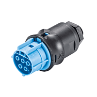 WIELAND Zásuvka vestavná RST 96.051.6153.9,  5 pólů, modrá