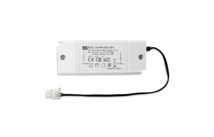 MCLED Driver 40W, PF0,9, výstupní napětí DC27-38V, výstupní proud 1050mA, nestmívatelný
