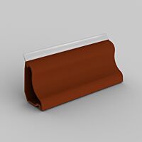 KOPOS Lišta LP 35 podlahová,  tmavě hnědá, délka 2m