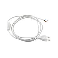 ELEMAN Kabel LFM 2x0,75 s vypínačem přívodní, bílý