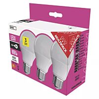 EMOS Žárovka LED 9W-60 E27 4100K 300° (3ks)