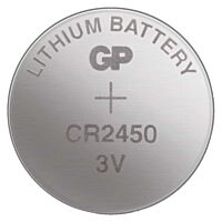 GP Baterie knoflíková LITHIUM CR2450 24,5x5 3V blistr 1ks