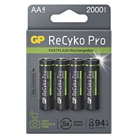 GP Baterie tužková nabíjecí NiMH RECYKO Pro Photo Flash (HR6) 1,2V AA blistr 4 ks