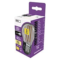 EMOS Žárovka LED 3,4W-40 E27 470lm 2700K 300° FILAMENT Mini Globe