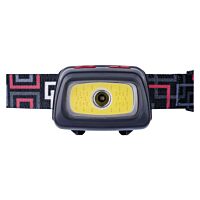 EMOS Svítilna LED + COB + CREE XPG 330lm 3×AAA čelovka