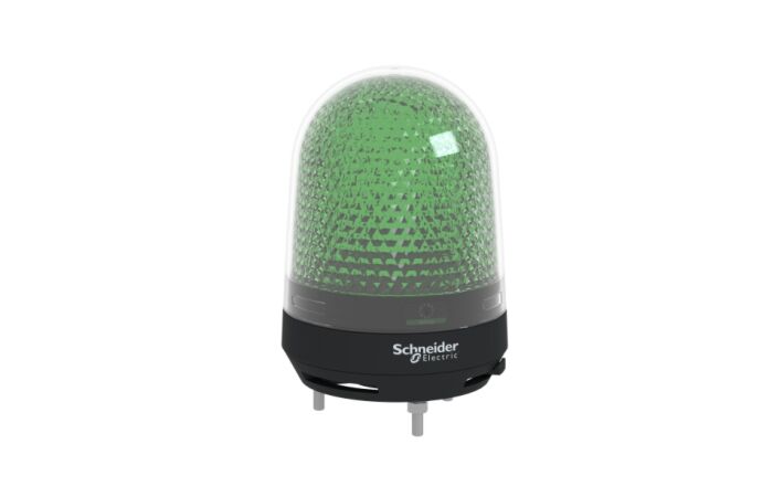 SCHNEIDER Rotační maják, bzučák, DC 12～24 V, zelená