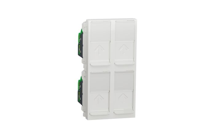 Unica - Zásuvka datová 4xRJ45 Kat. 6A UT