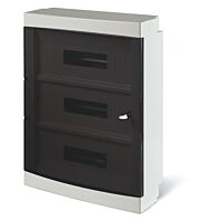 SCAME Skříň DOMINO 54TE na omítku průhledná dvířka