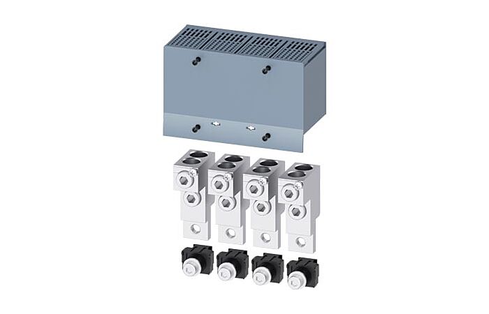 SIEMENS Svorka pro připojení vodičů s kruhovým průřezem 2 kabely 4 ks odbočka pro napětí pomocných vodičů 4 ks příslušenství k 3VA1 250