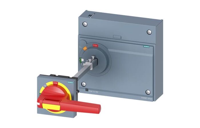 SIEMENS Otočný pohon spojky dveří nouzové vypnutí IEC IP65 s uzamykáním dveří příslušenství k 3VA