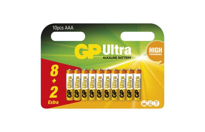 GP Baterie alkalická ULTRA AAA LR03 8+