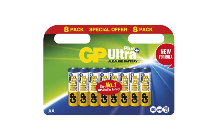 GP Baterie tužková Ultra Plus Alkaline 8Bl